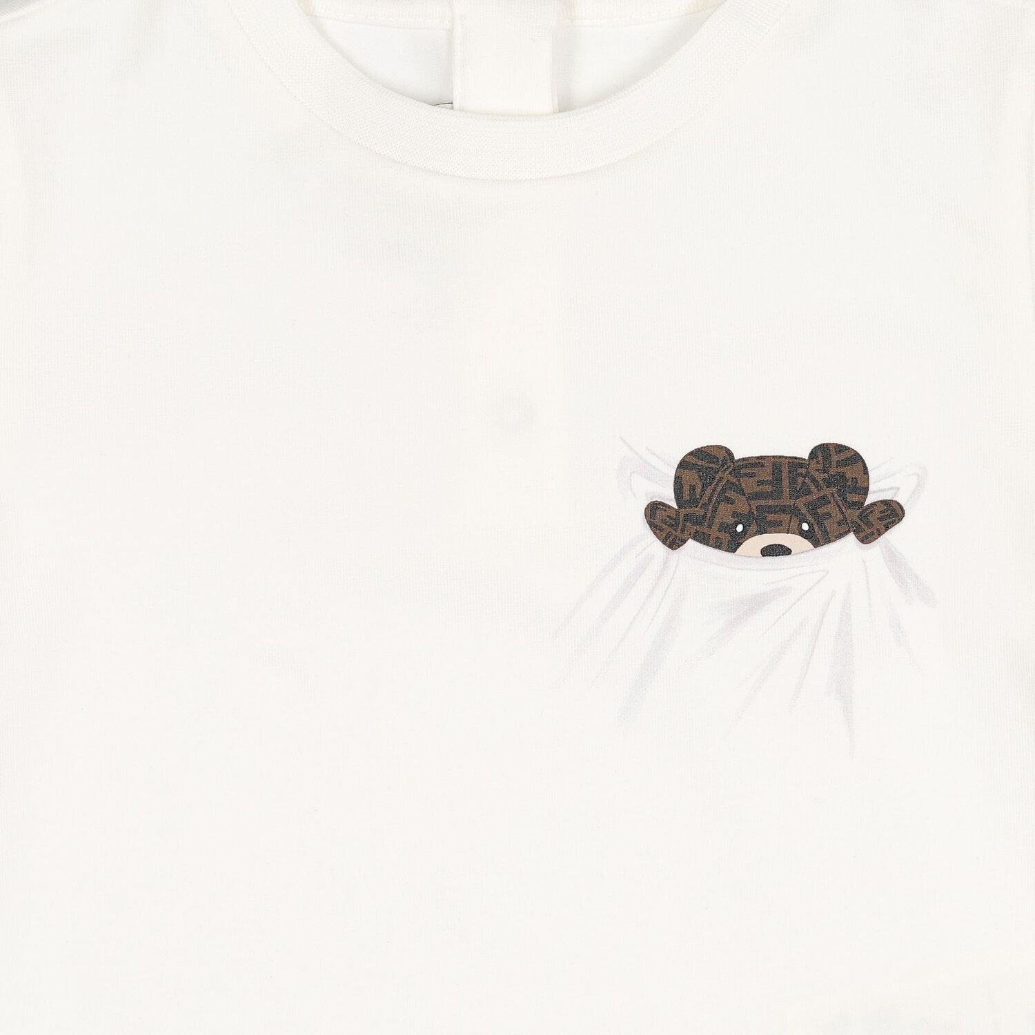 White Teddy Bear Logo Baby T-Shirt, 1, hi-res