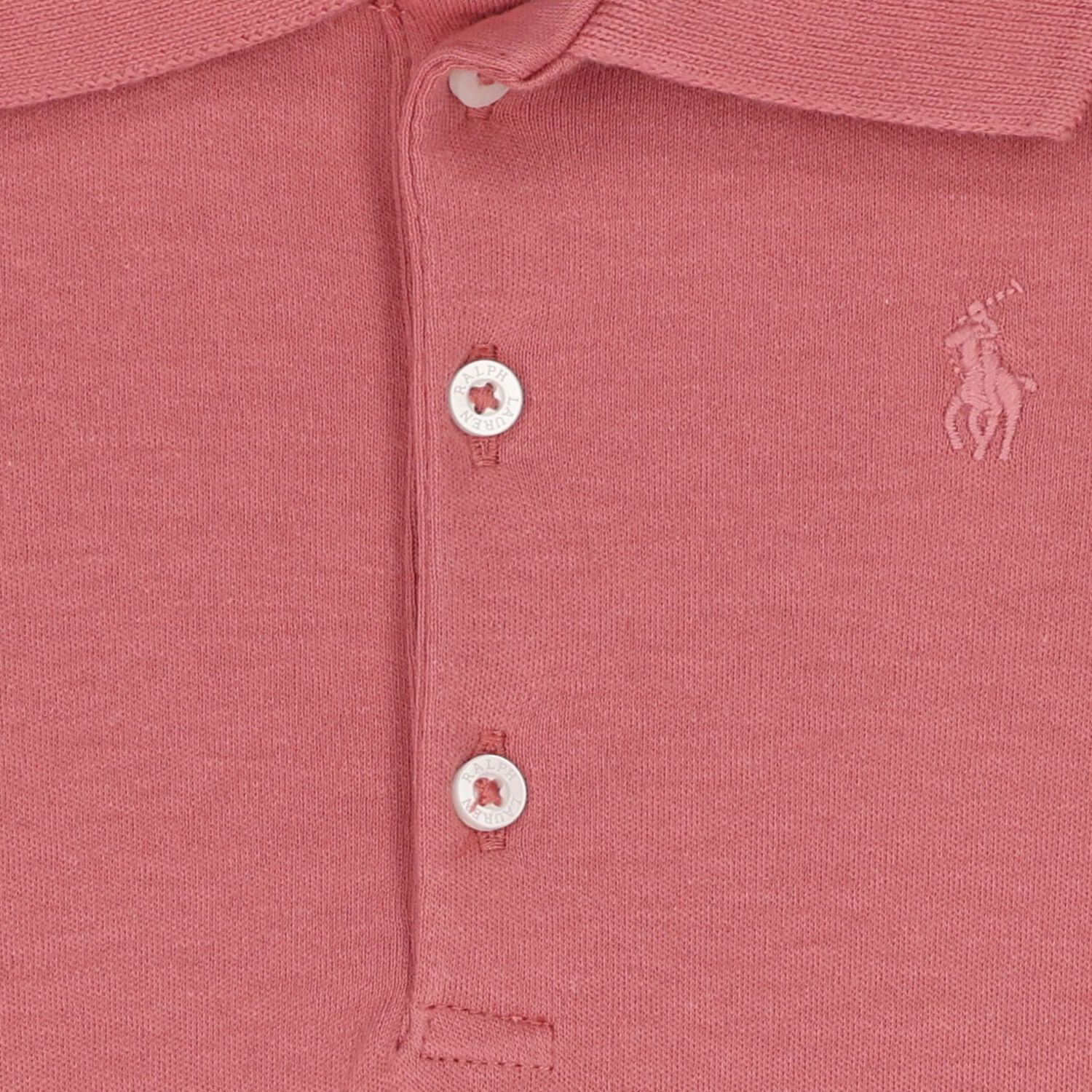 Baby Girls Pink Logo Ruffled Dress Set, 1, hi-res