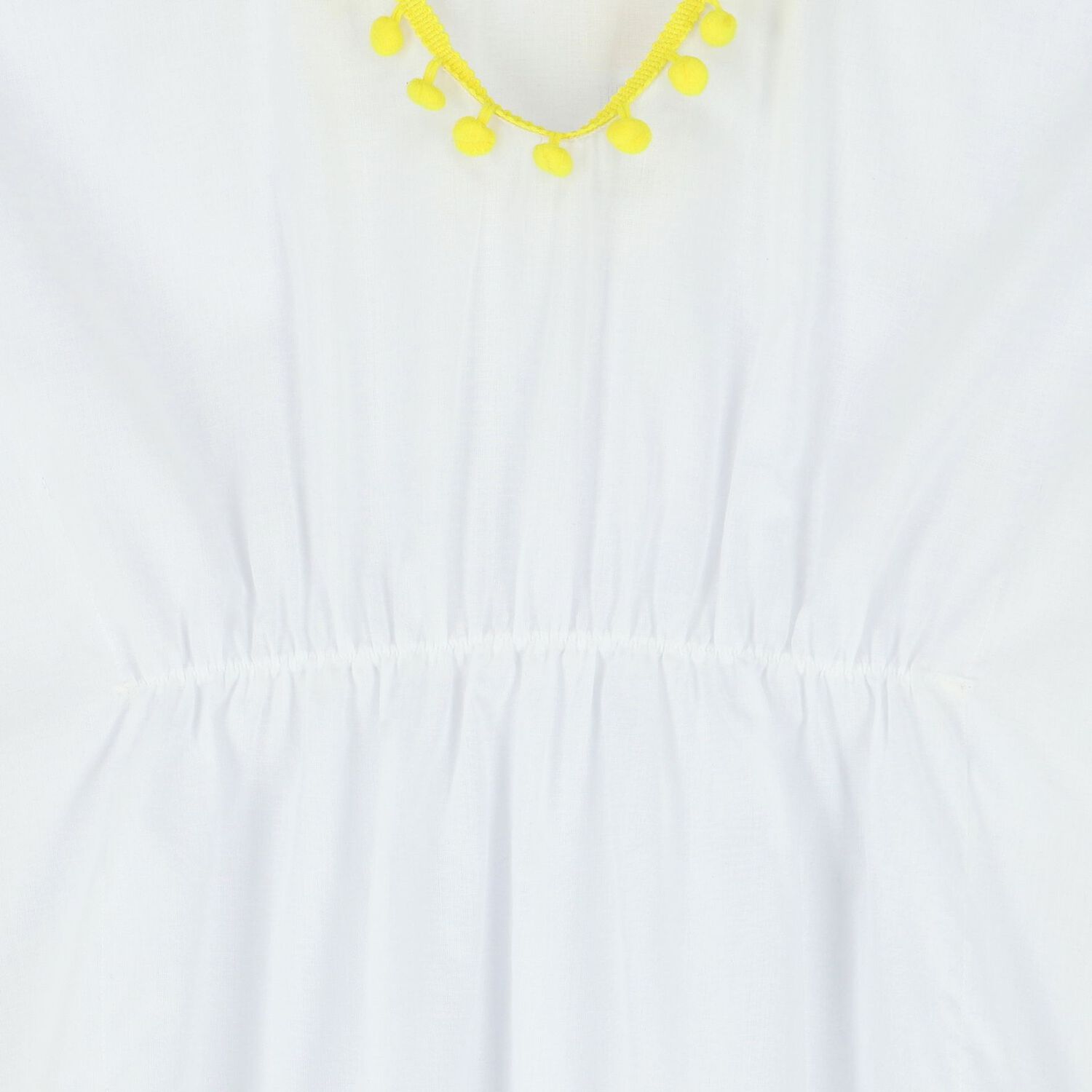 Girls White & Yellow Kaftan, 1, hi-res image number null