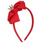 Girls Red Bow Headband, 7, hi-res
