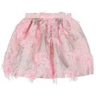 Girls Pink Bow Chiffon Skirt Set, 1, hi-res