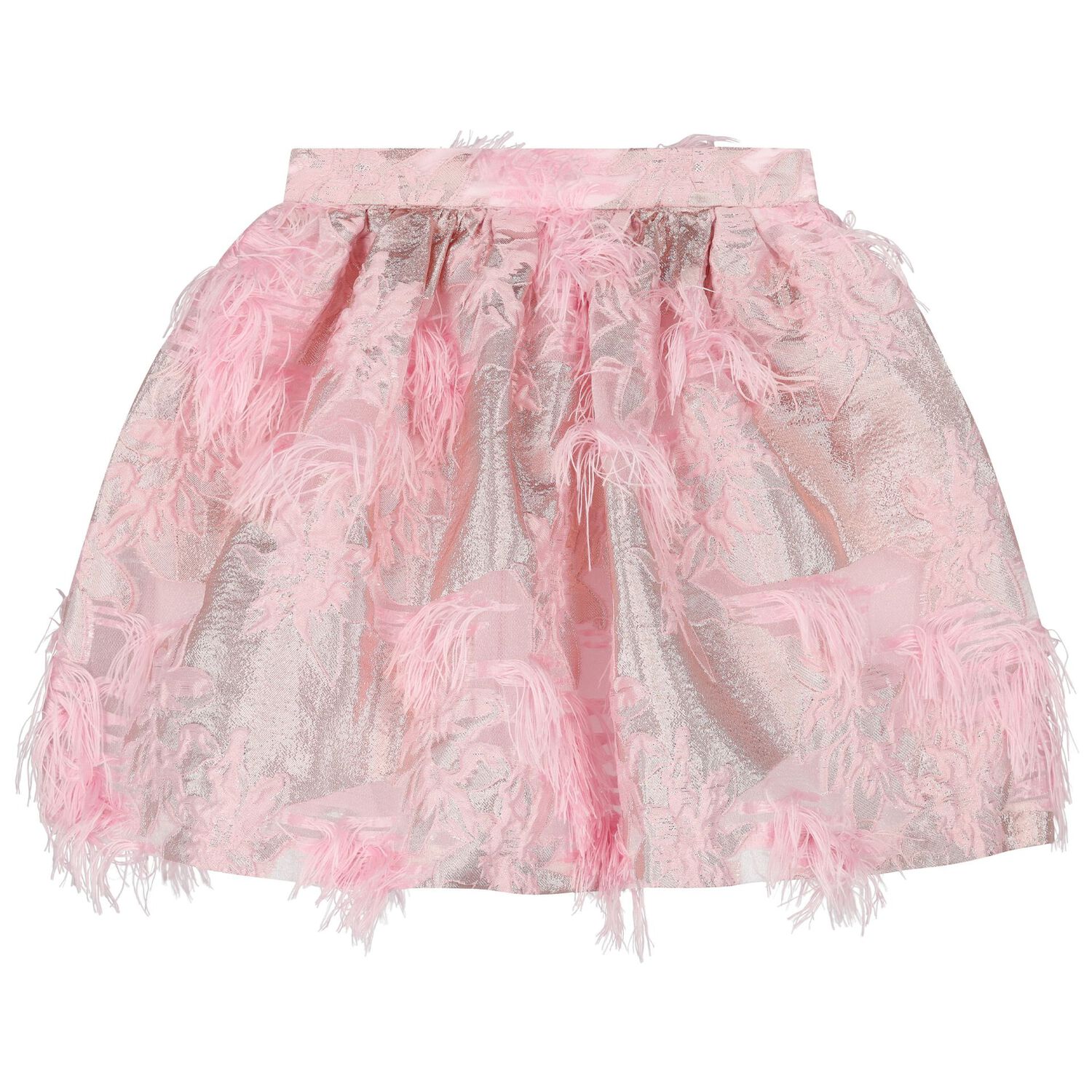 Girls Pink Bow Chiffon Skirt Set, 1, hi-res image number null