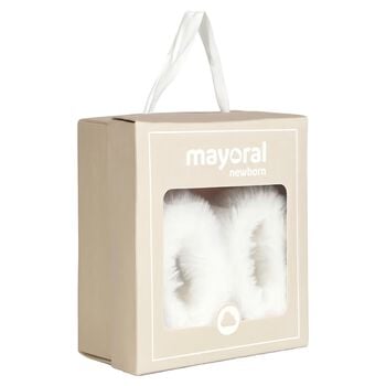 Baby Girls Pink Bow & Faux Fur Boots