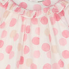 Baby Girls Ivory Polka Dots Dress, 1, hi-res