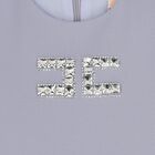 فستان بناتي مزين بشعار ماسي مطوي باللون البنفسجي, 3, hi-res