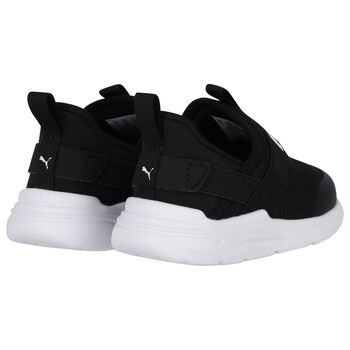 Younger Black Soft Wired 2 Sliptech Trainers