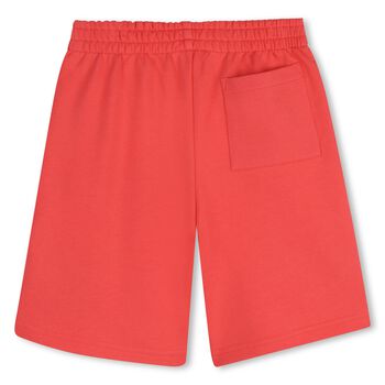 Boys Red Tiger Logo Shorts