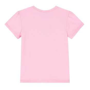 Baby Girls Pink Teddy T-Shirt