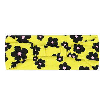 Girls Yellow Floral Headband