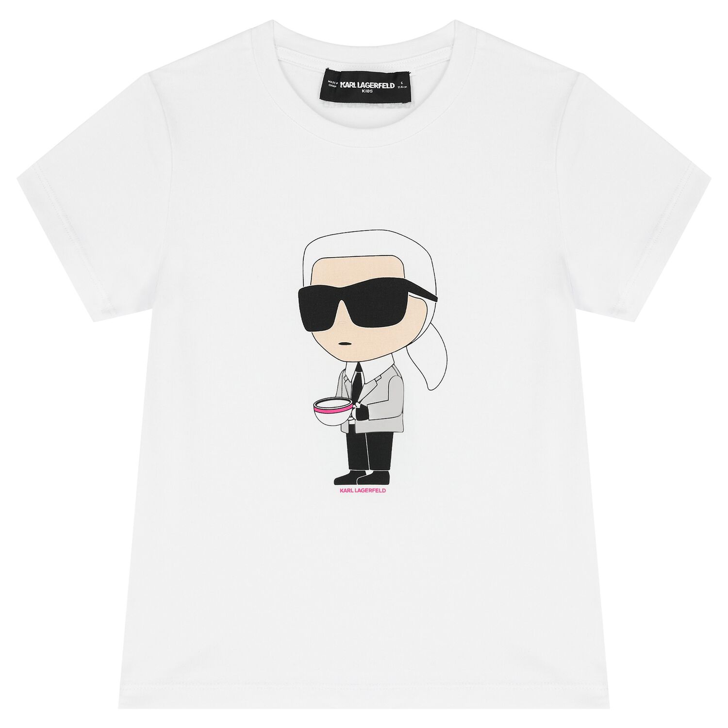 Girls White Ikonik Logo T-Shirt, 1, hi-res image number null