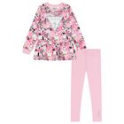 Girls Pink Logo Leggings Set, 1, hi-res