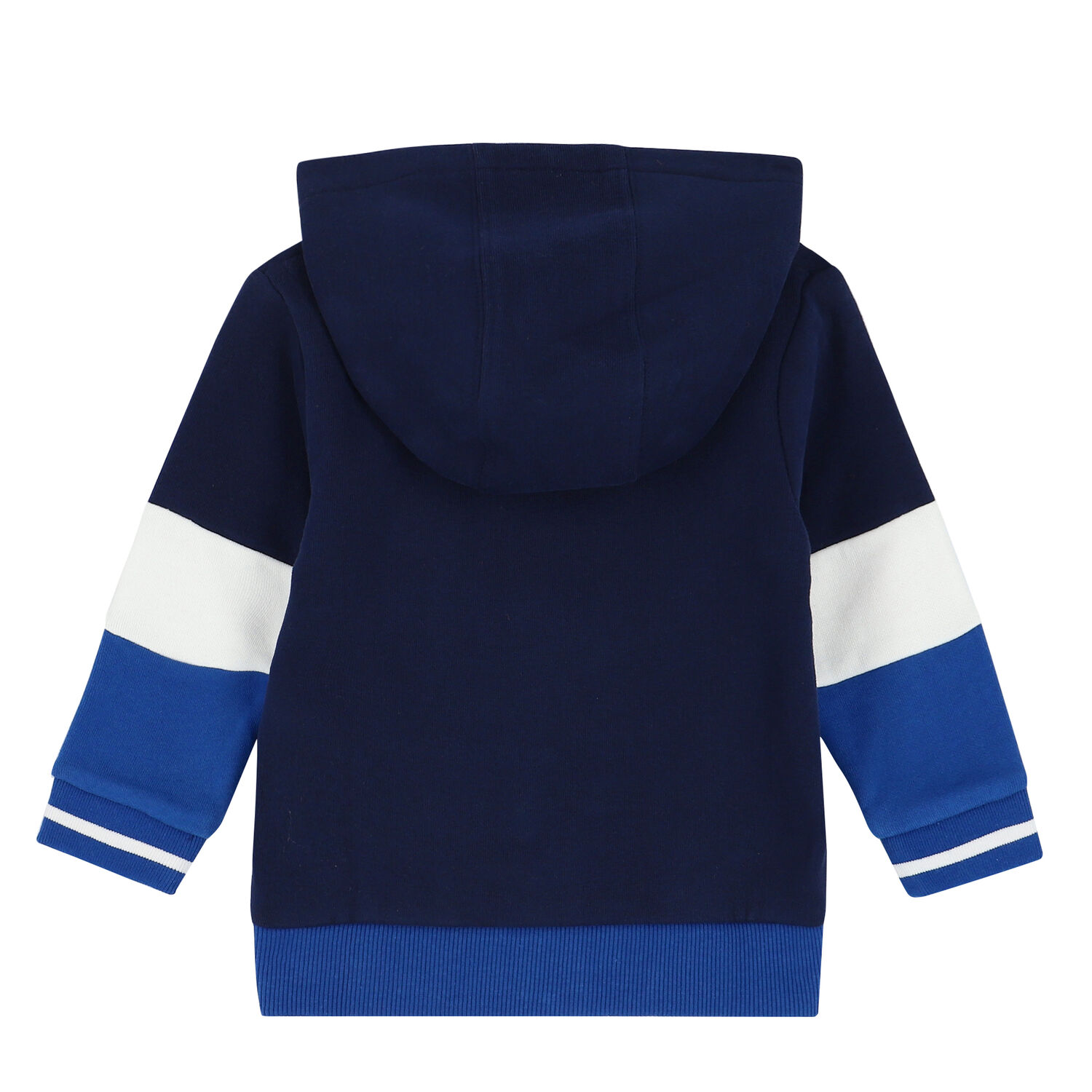 Younger Boys Blue Hooded Top , 1, hi-res