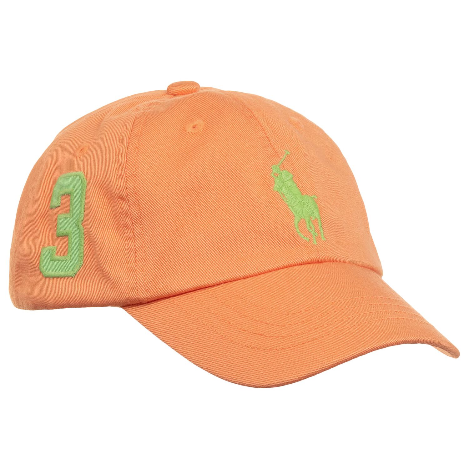 Boys Orange Logo Cap, 1, hi-res