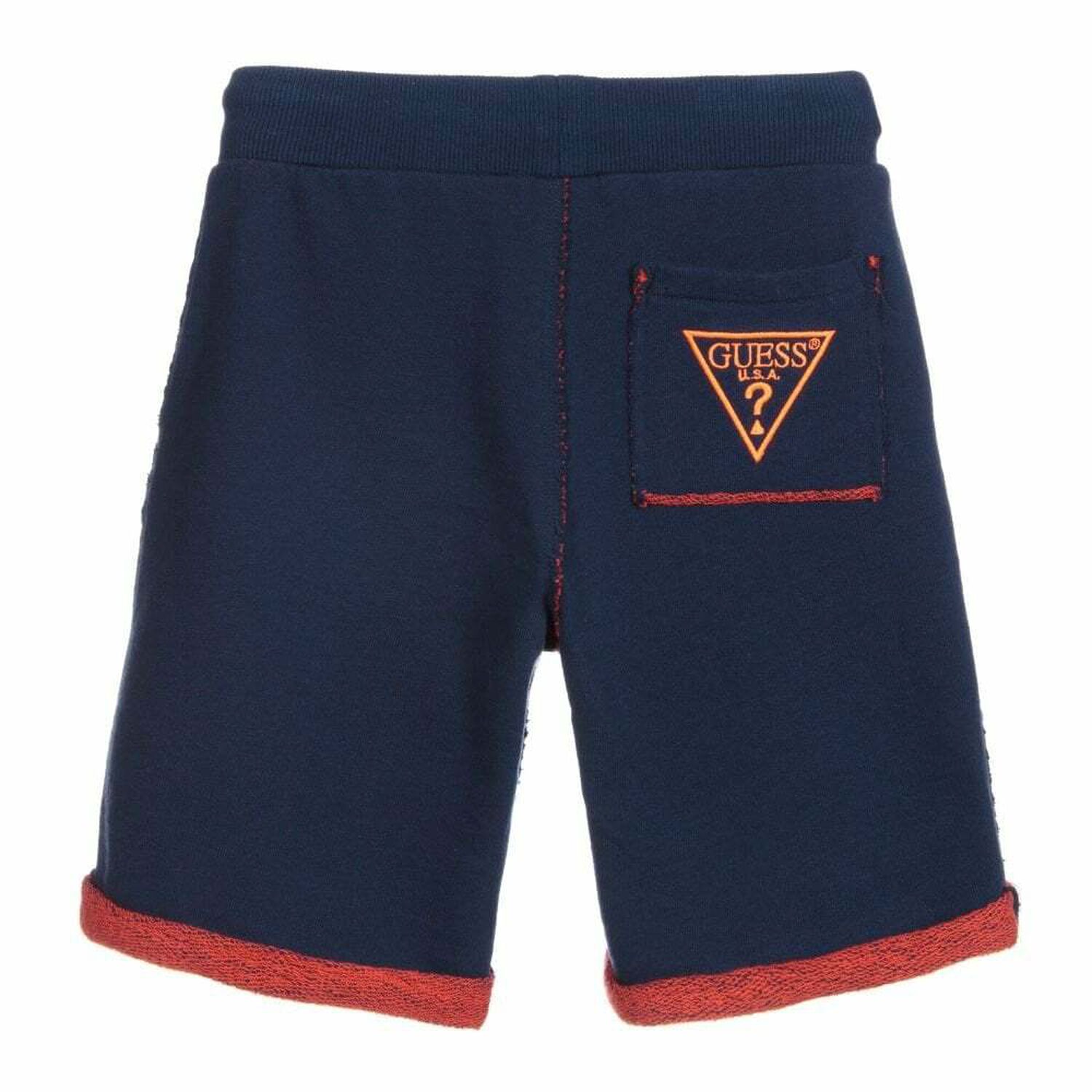 Boys Navy Logo Shorts, 1, hi-res image number null