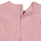 Girls Pink Petal Embroidered Tulle Dress, 1, hi-res
