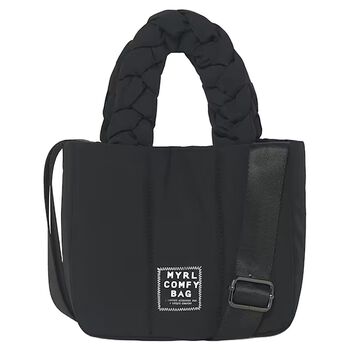 Girls Black Logo Handbag ( 18cm )