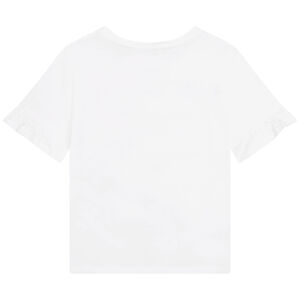 Girls White Logo T-shirt