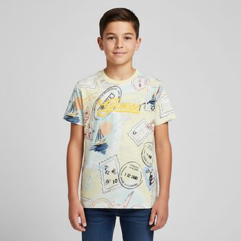 Boys Yellow Logo T-Shirt