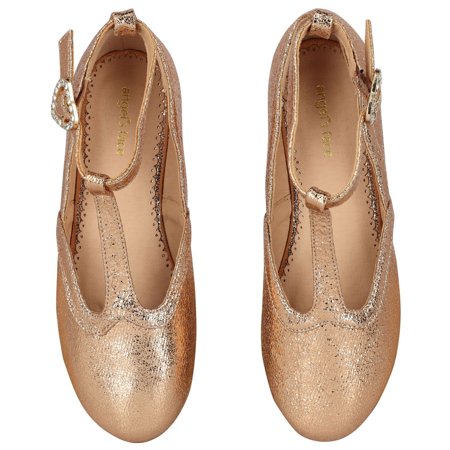 Girls Rose Gold Shoes, 1, hi-res image number null