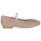 حذاء بنات بفيونكة باللون الزهري, 1, hi-res