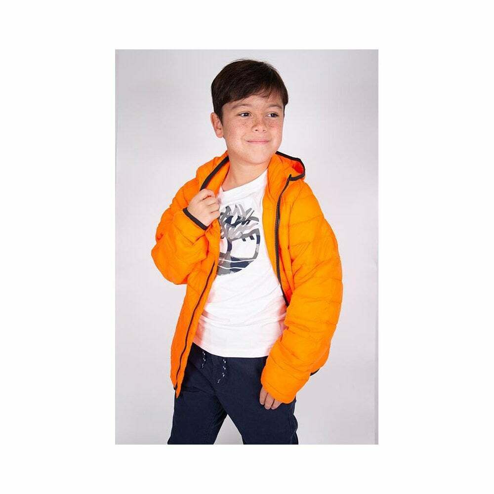 Boys orange puffer jacket cheap