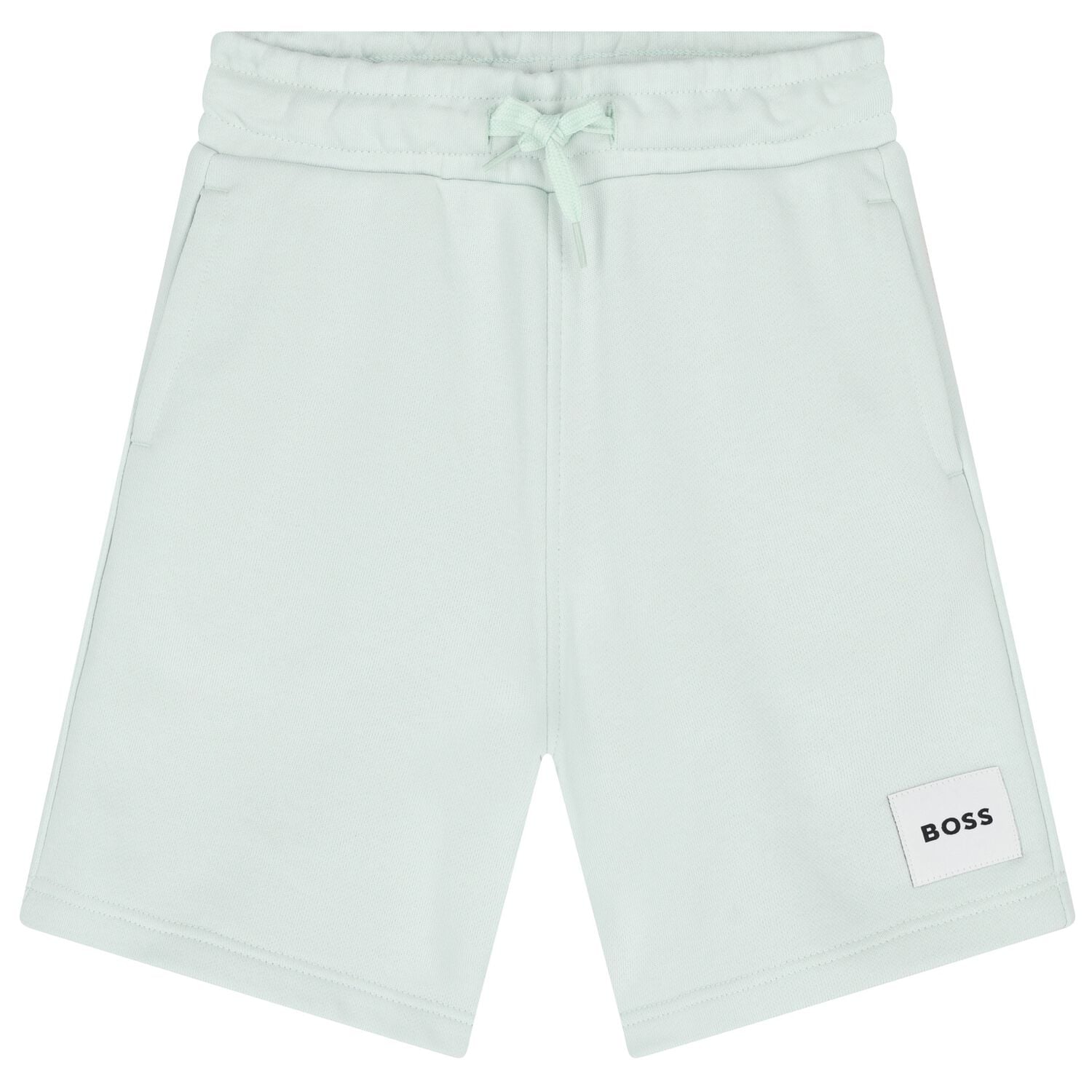 Boys Green Logo Shorts, 5, hi-res