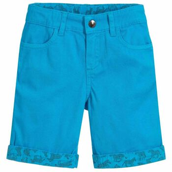 Boys Blue Cotton Shorts