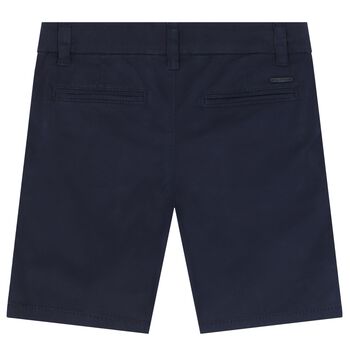 Boys Navy Blue Chino Shorts
