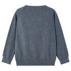 سويت شيرت اولاد بالشعار باللون الازرق , 2, hi-res