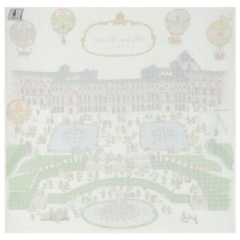 Ivory Versailles Swaddle Carré Baby Blanket