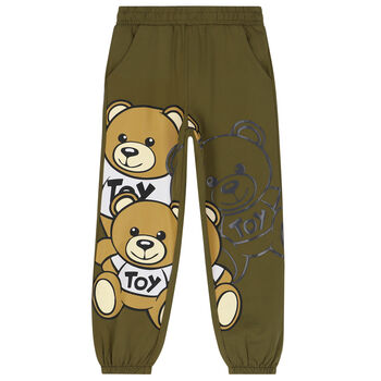 Green Teddy Bear Logo Joggers