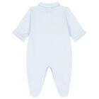 Baby Boys Blue Crown Babygrow, 1, hi-res