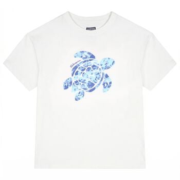 Boys White Turtle T-Shirt