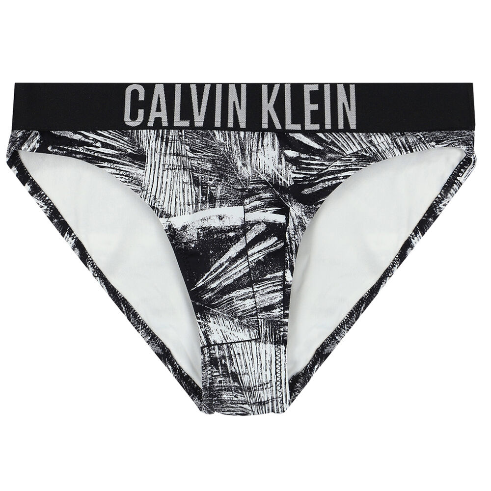 Calvin Klein Girls Black and White Logo Bikini