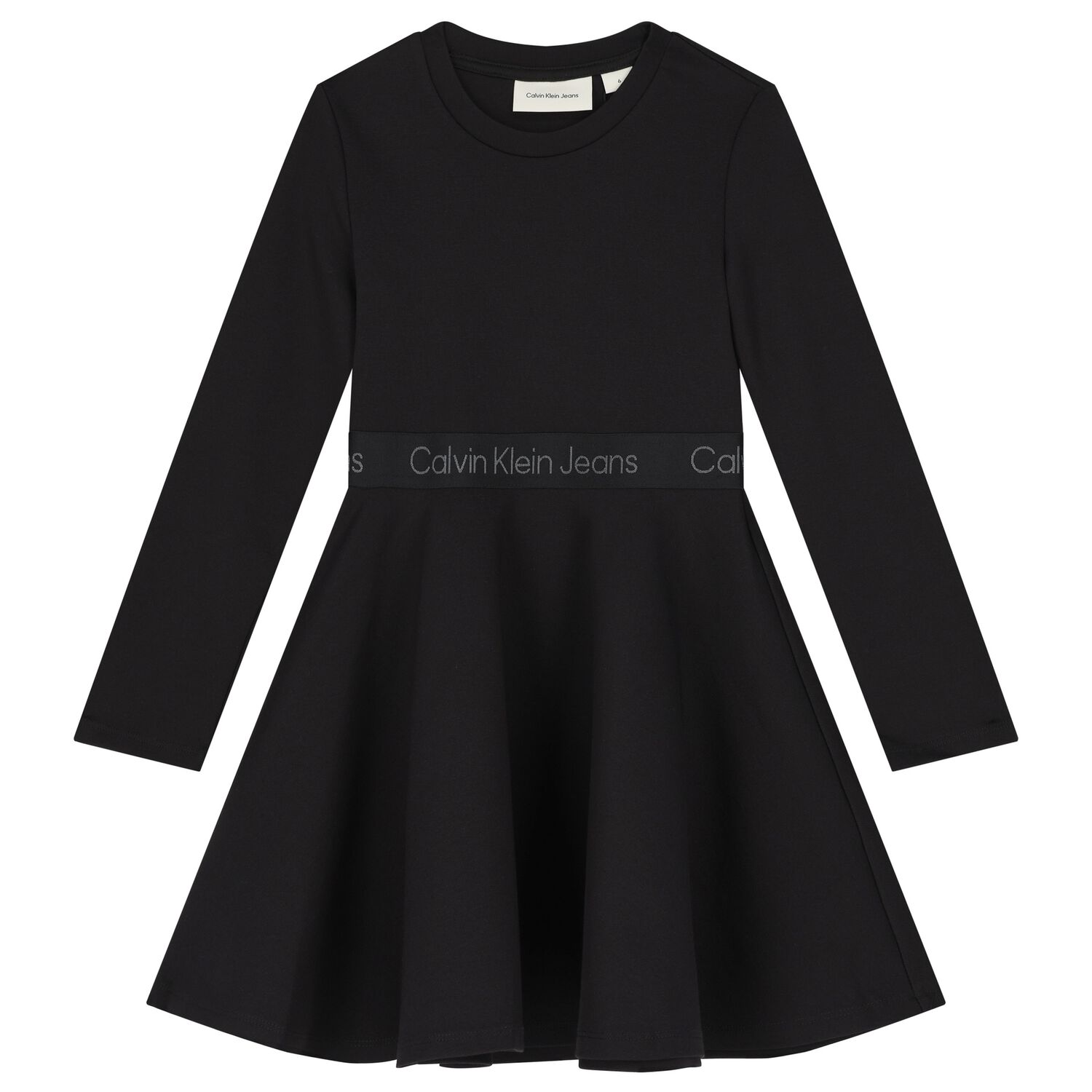 Girls Black Logo Dress, 1, hi-res image number null