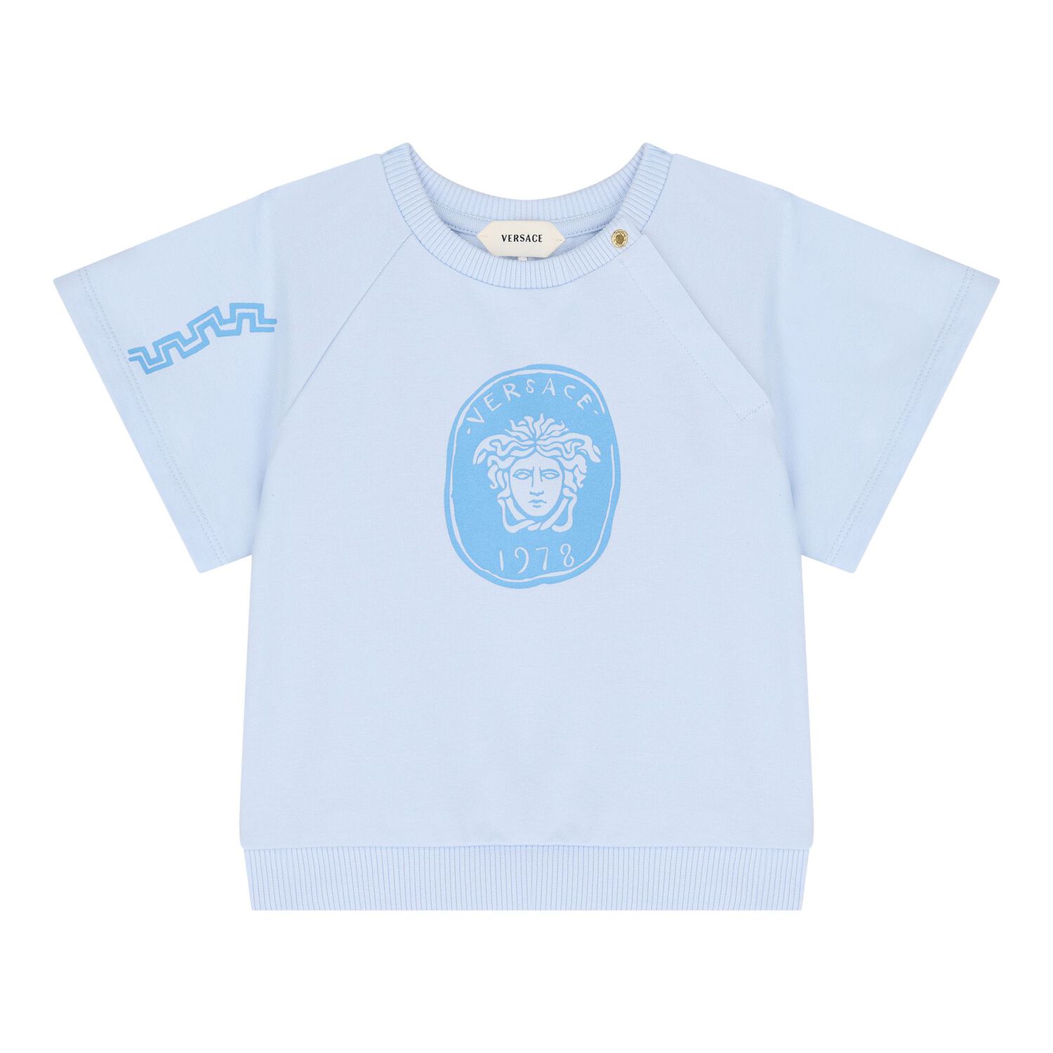 Blue Medusa Logo Baby Shorts Set, 1, hi-res