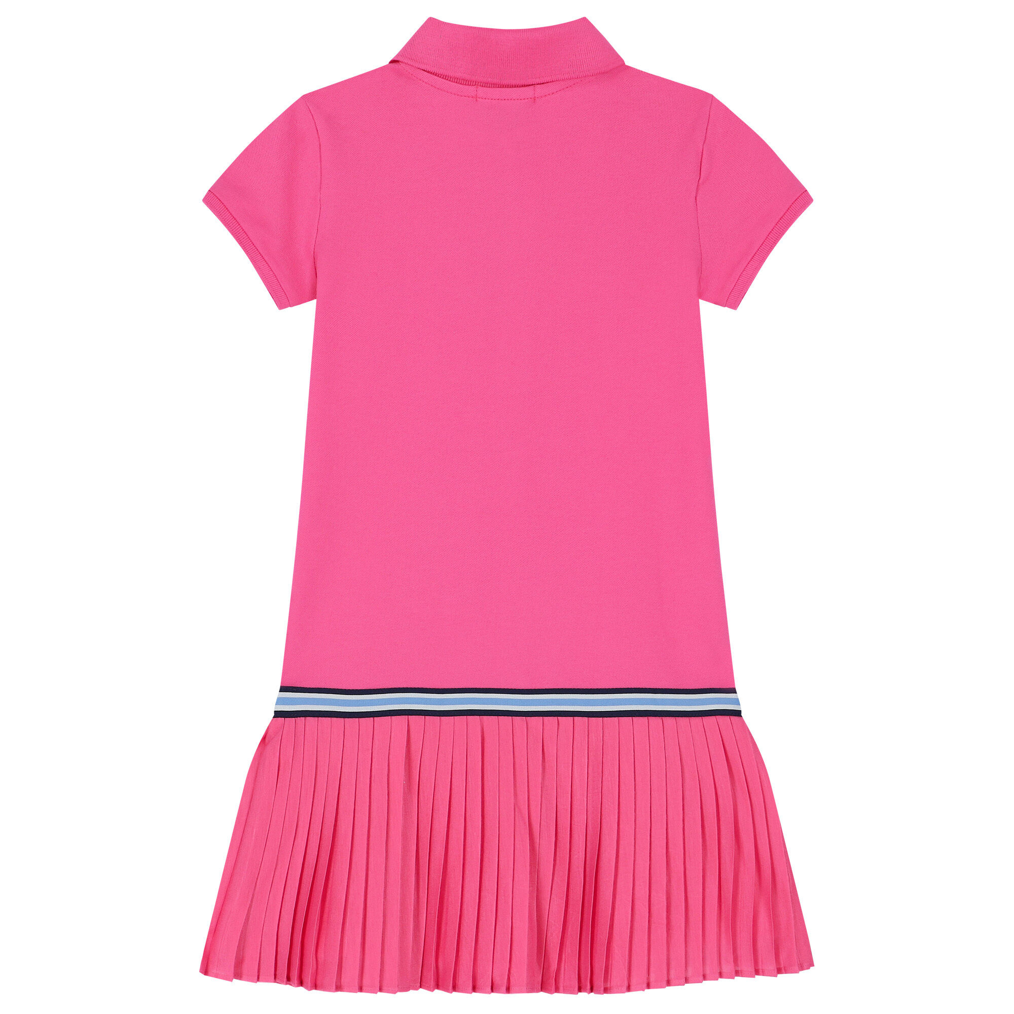 Ralph Lauren Girls Pink Logo Polo Dress Junior Couture
