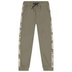 Boys Green & Grey Tracksuit Set (3 Piece), 2, hi-res