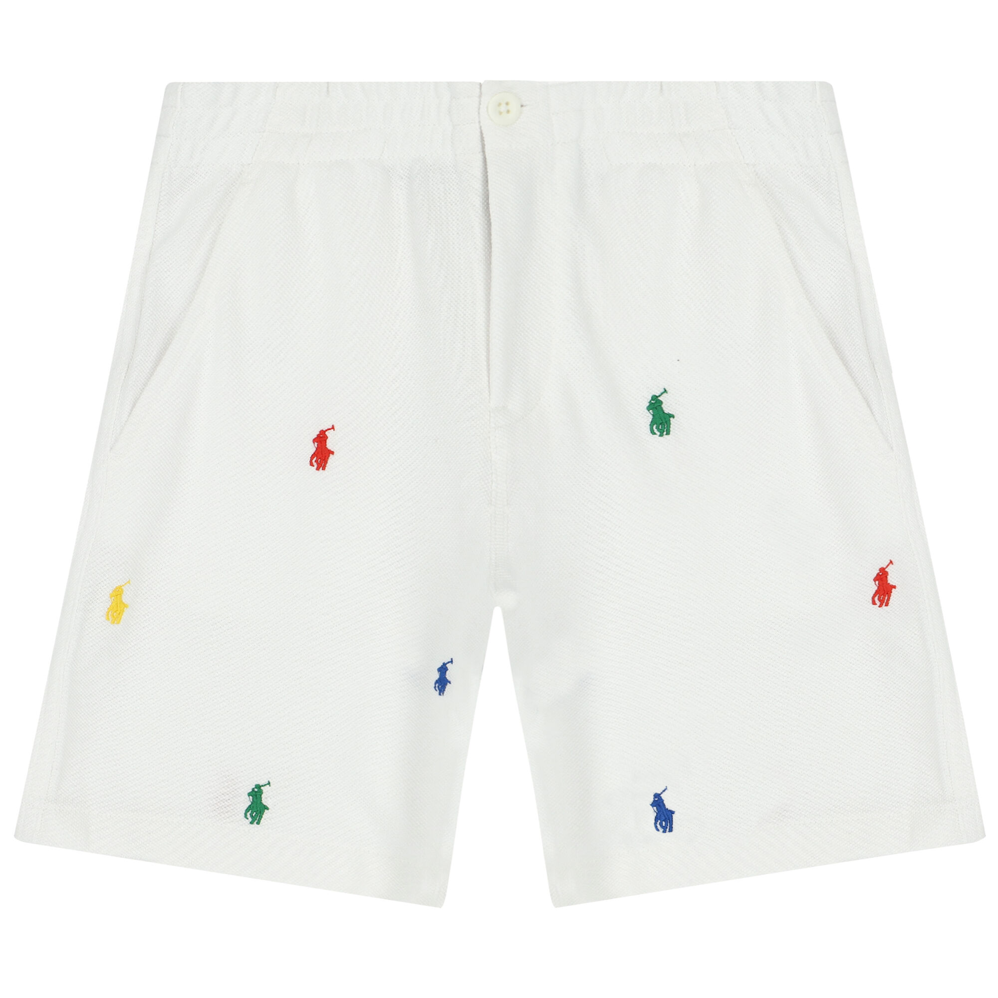 Ralph Lauren Boys White Logo Shorts Junior Couture Bahrain