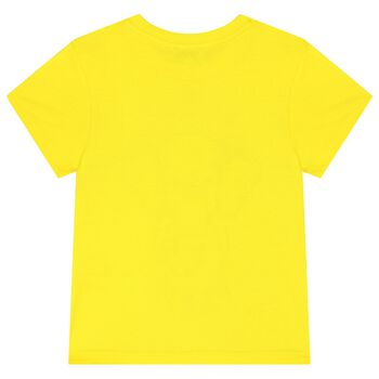 Boys Yellow Elephant Logo T-Shirt