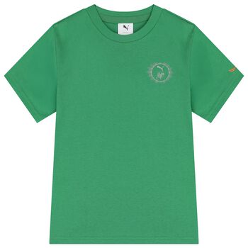 Boys Green Harry Potter Logo T-Shirt