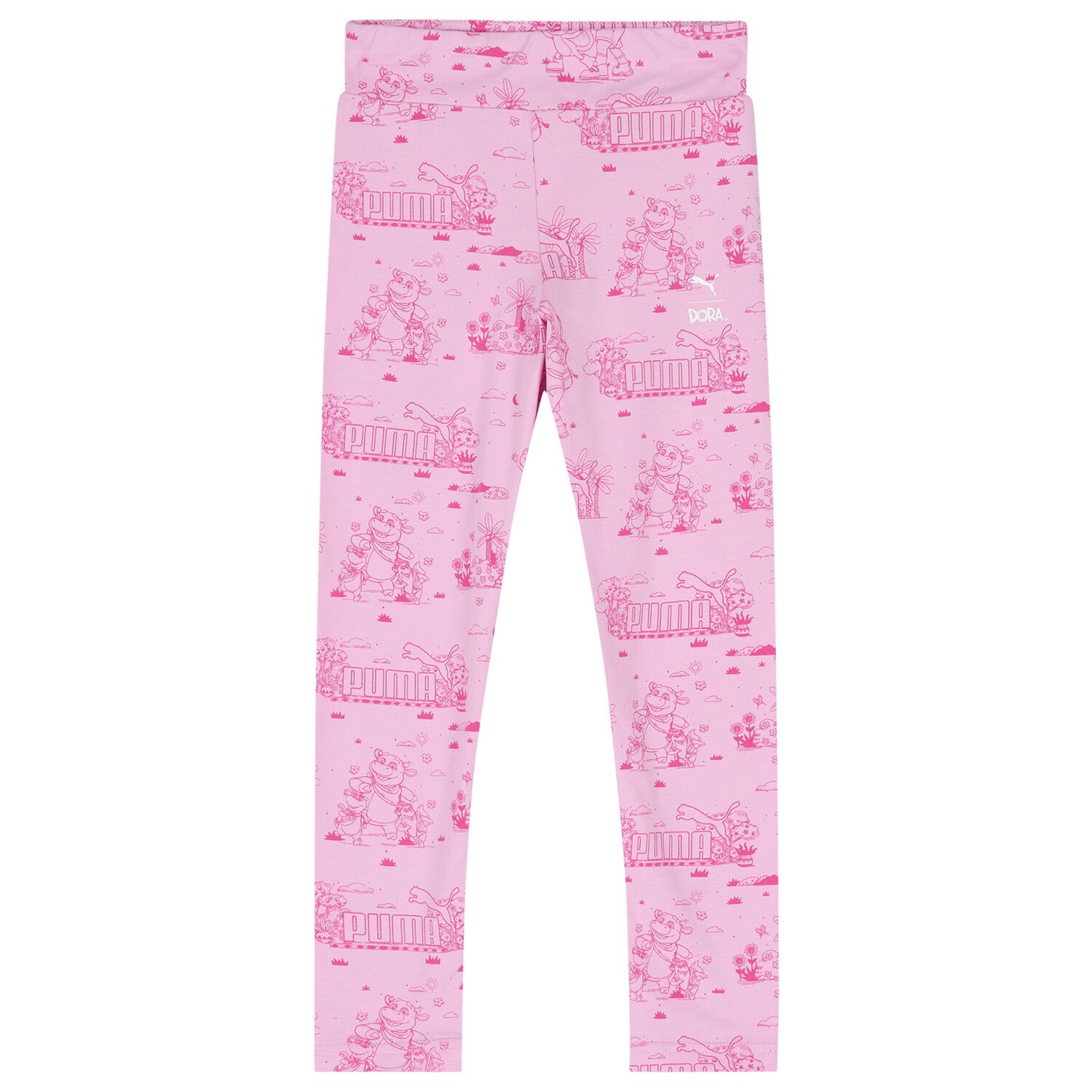 Girls Pink Dora The Explorer Leggings, 1, hi-res