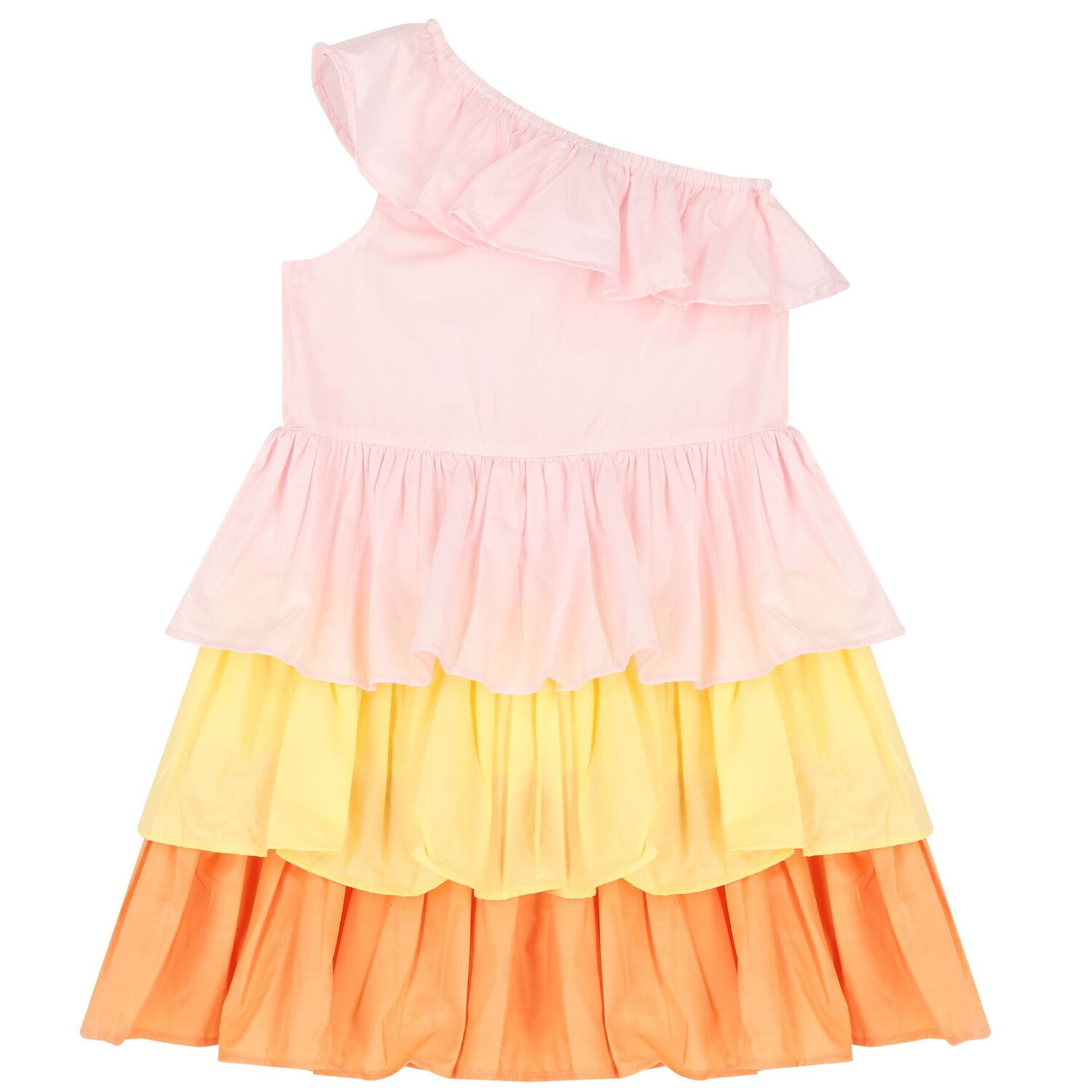Girls Pink Layered Dress, 1, hi-res image number null