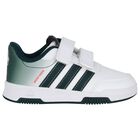 Boys White & Green Logo Trainers, 1, hi-res