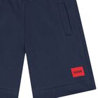 Boys Navy Blue Logo Shorts, 4, hi-res