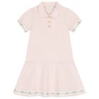 Girls Pink Logo Dress, 2, hi-res