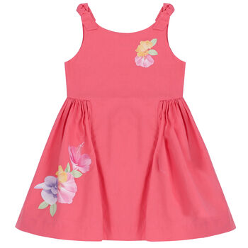 Girls Pink Floral Dress