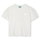 Girls White Logo T-Shirt, 1, hi-res