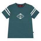 Younger Boys Green Logo T-Shirt , 2, hi-res
