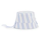 Baby Boys Blue & White Striped Logo Hat, 1, hi-res